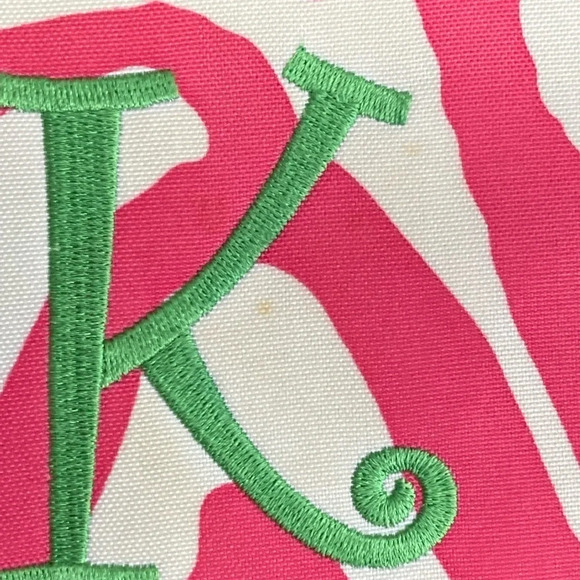 Pink & White with a Green K Zebra Wallet - Picture 6 of 10